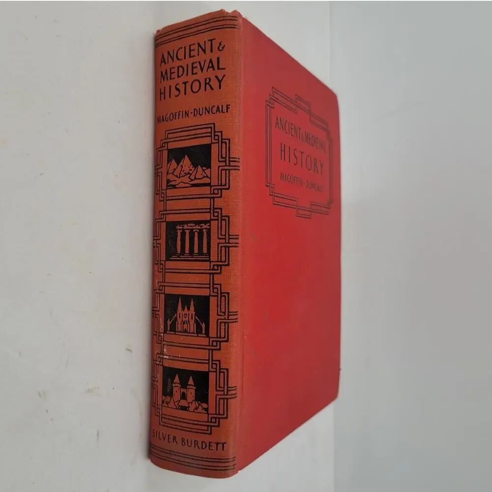 Dark Academia Library Signed 1934 Ancient Medieval History Hardcover Goth‎